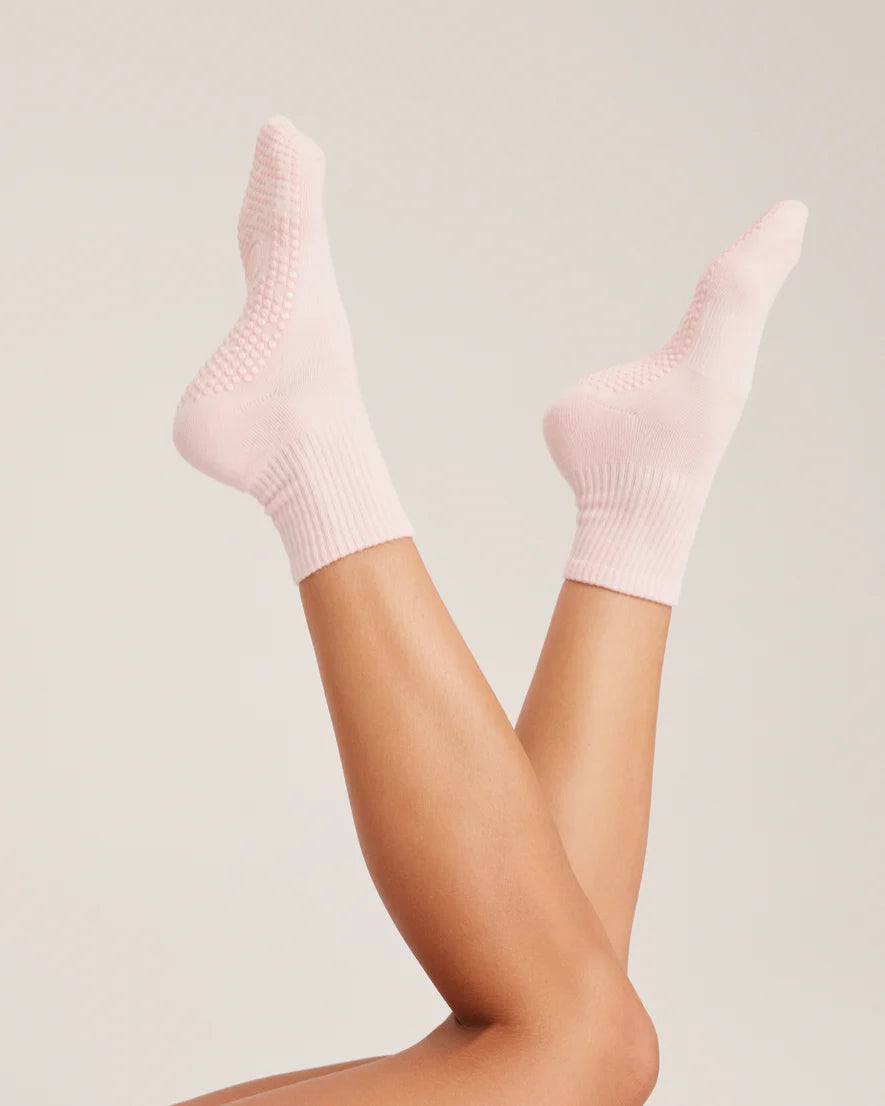 Crew Non Slip Grip Socks | Sweet Pink